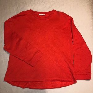Zara women’s red sweater